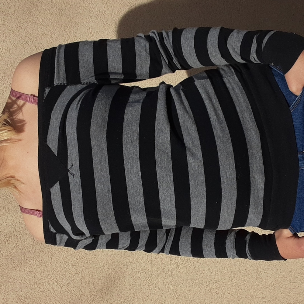 Cute Off the Shoulder Striped Top